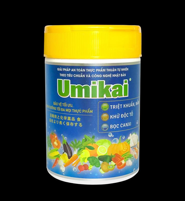 Umikai: ngâm rửa rau củ quả thịt cá - Khử Khuẩn, Nấm Mốc và Độc Tố Hiệu Quả Làm Sạch và bảo quản thực phẩm tươi ngon lâu