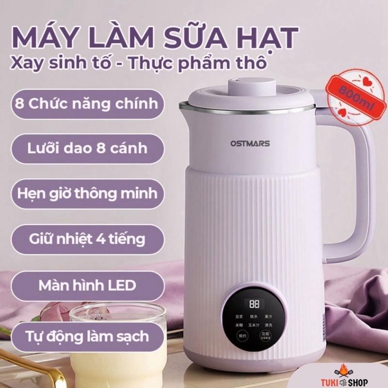 [ Tiếng Việt ] Máy Làm Sữa Hạt OSTMARS Tiện Lợi, Xay Nấu Sữa Hạt, Dung Tích 800ML