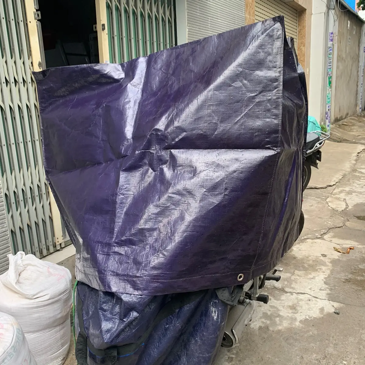 combo shipper vjppr0 100 (gồm 2 sp: áo trùm sọt & túi bạt treo sau sọt để đựng hàng)