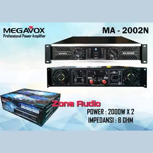 Power Amplifier Megavox MA 2002N 2 Channel 2 x 2000 Watt Original