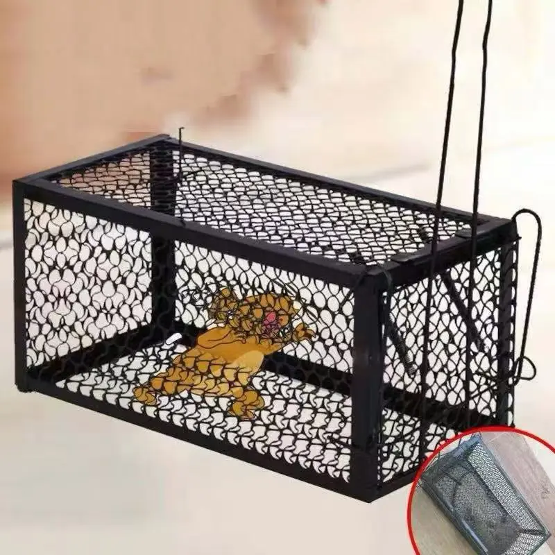 Jebakan Perangkap Tikus Kandang Besi Kuat Automatic Mousetrap