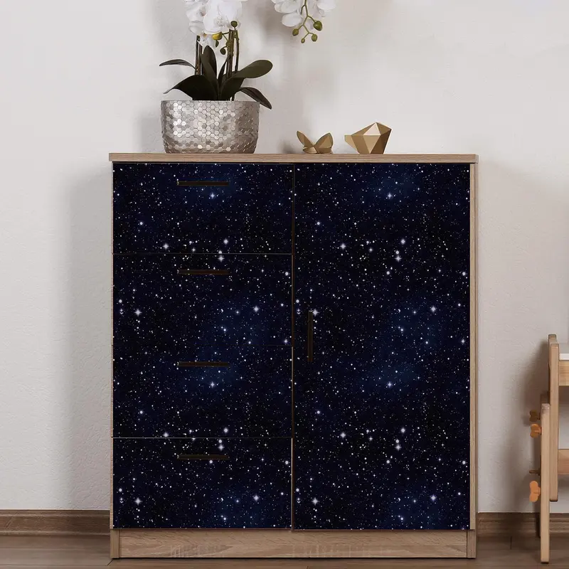 Starry Sky Pattern Wallpaper, 1 Count Self Adhesive Removable Waterproof Wallpaper, Decorative Wall Sticker for Home Living Room Bedroom 4