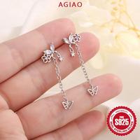 Gambar AGIAO Anting-anting Rumbai Zirconia Flash Bunga Kupu-kupu Ungu Girly Kelas 5A - Platinum dari A.GIAO.ID Kab. Gresik 4 Tokopedia