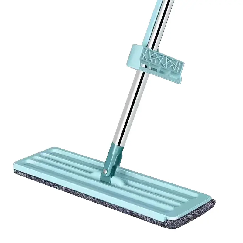 35cm Professional Microfiber Mop Floor Cleaning Mop, Wet and Dust Mop Mop Pads and Mop Holder, blue