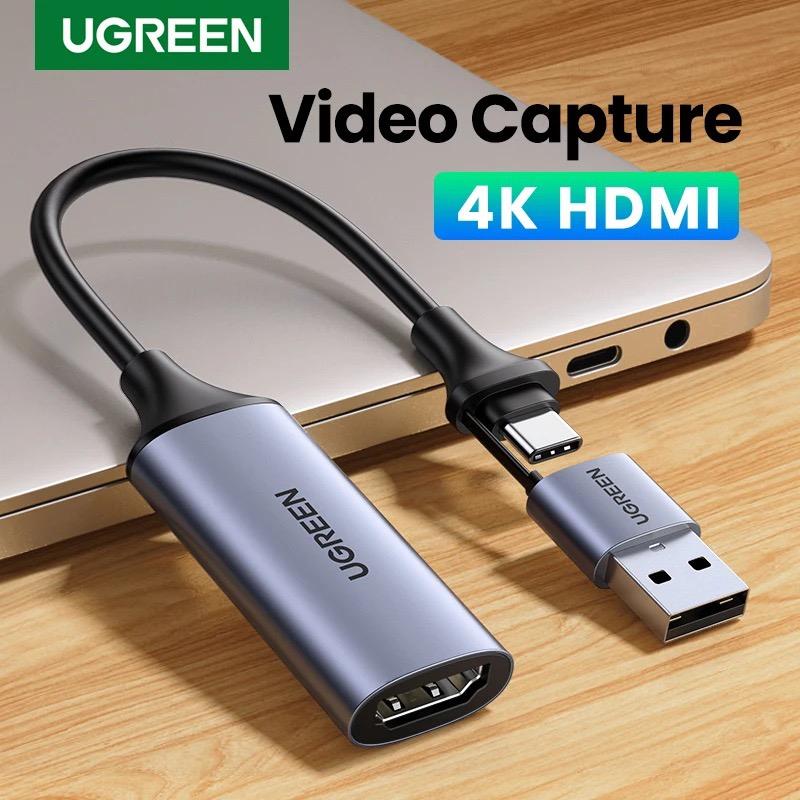 Card ghi hình Live Stream Ugreen CM489 HDMI to USB + Type C hỗ trợ máy ảnh camera | Live OBS Tiktok Live ...