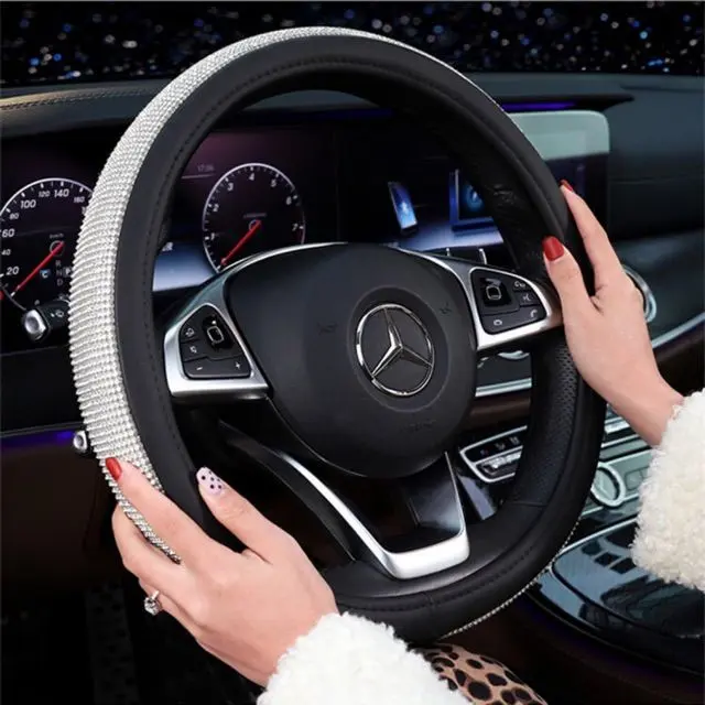 Bọc Vô Lăng Đính Đá Cao Cấp Trang Trí Xe Hơi - Bọc Vô Lăng Cao Cấp Nội Thất 1