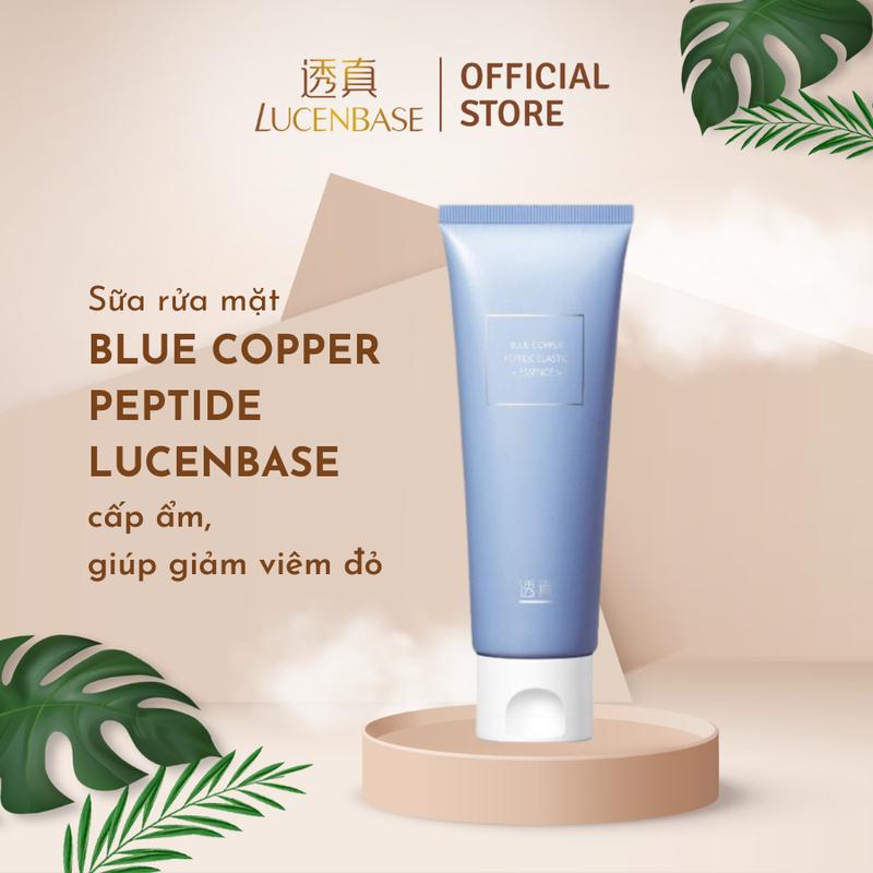 Sữa rửa mặt blue copper peptide LUCENBASE cấp ẩm giúp giảm viêm đỏ 120g