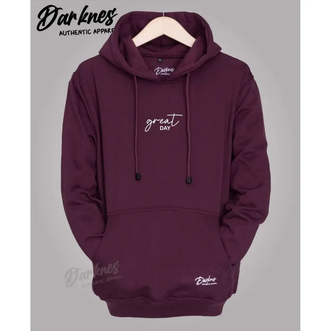 Hoodie keren desain typography DARKNESS original GREAT DAY