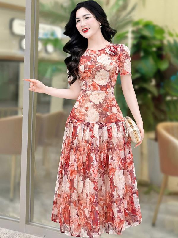 [MIỄN SHIP] MDU4003 Váy Tơ Hàn – Thiết Kế Tạo Nên Phong Cách Dịu Dàng và Quyến Rũ Dành Cho Nữ Women Dress 4