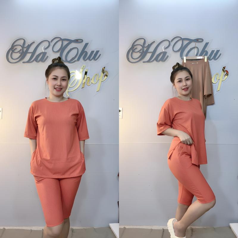 Top Bộ Lửng Ngố Áo Form Rộng Xẻ Tà 2 bên Tay Lửng Chất Tăm Lạnh Nữ Women Nhung Thun Voi Đen Kem