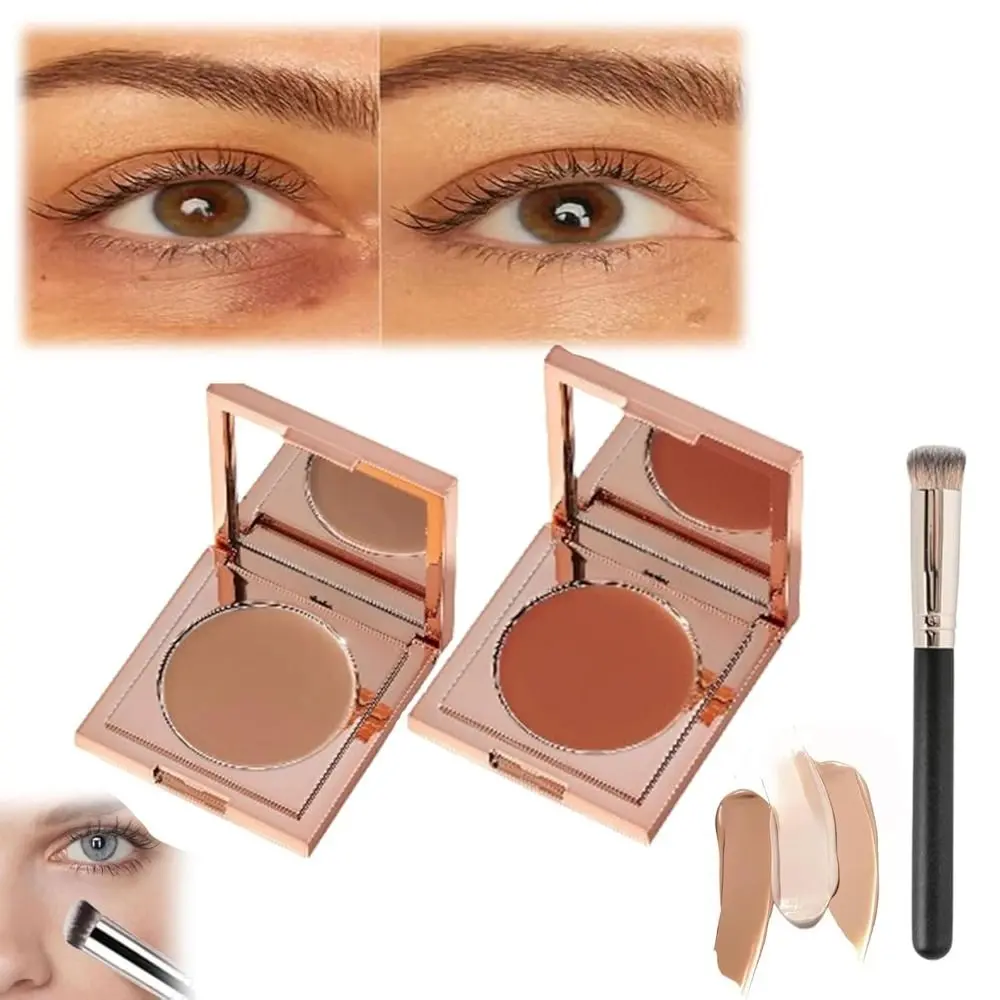 New Waterproof Colored Clay CC Undereye Corrector Long Lasting Moisturizing Under Eye Color Corrector Cosmetics Facial Makeup Eye Concealer for Concealing Dark Circles