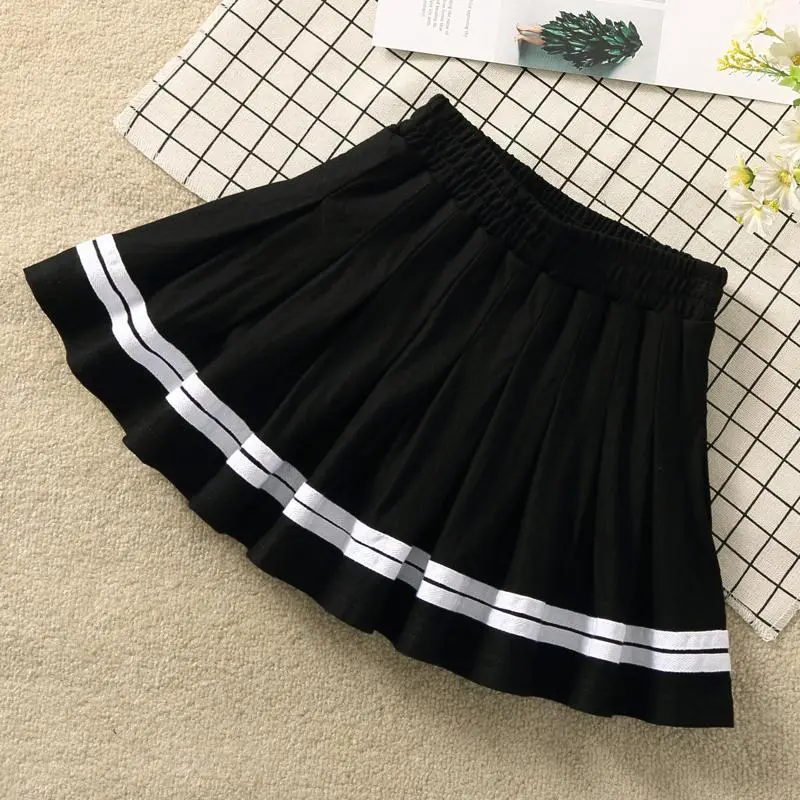 Angugu-Bộ Đồ Hải Quân Cho Bé Gái, Váy Xếp Ly Chống Trượt, Quần Culottes Mỏng Mùa Hè Cho Trẻ Em, Mùa Xuân Và Mùa Thu 1