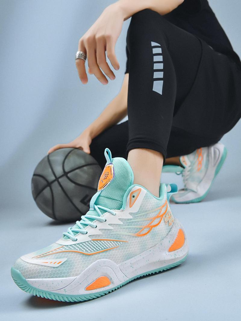 Product Introduction of Men's Sporty Breathable Basketball Shoes, Casual Comfortable Non-slip Basketball Shoes, Basketball Footwear for All Seasons 3