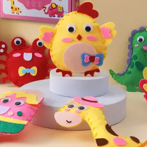 Paket Prakarya Anak DIY Menjahit Boneka / DIY Set Membuat Gantungan Boneka / Paket DIY Sewing Doll Perempuan