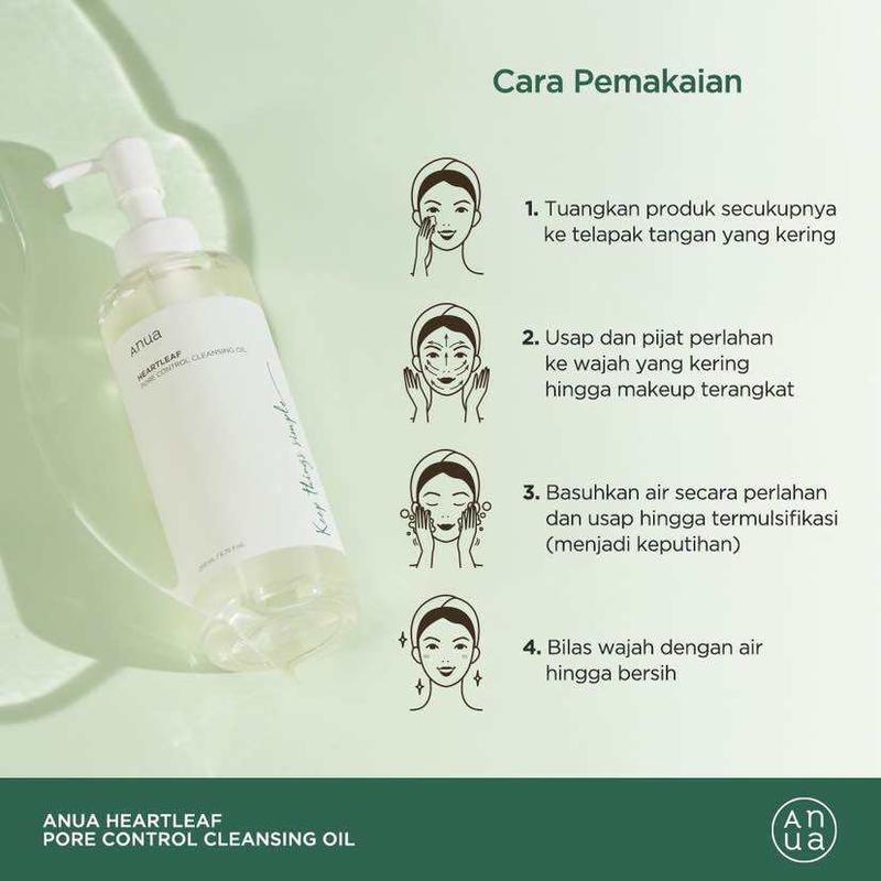 Product Introduction of ANUA Heartleaf Pore Control Cleansing Oil 200mlCrystal clear and translucentantioxidant 9
