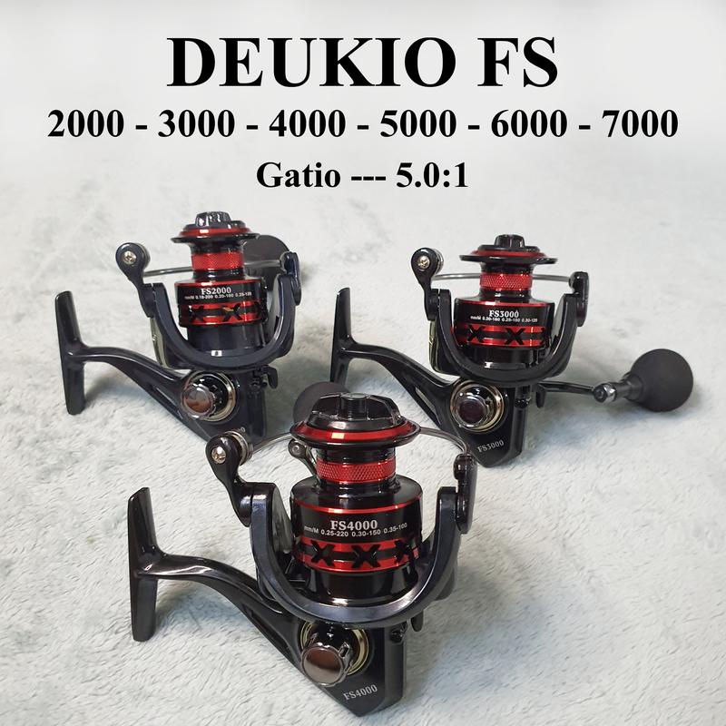  Máy Câu Đứng Deukio FS Kim Loại Chính Hãng - Câu Cá Câu Lure Câu Máy Đi Câu 