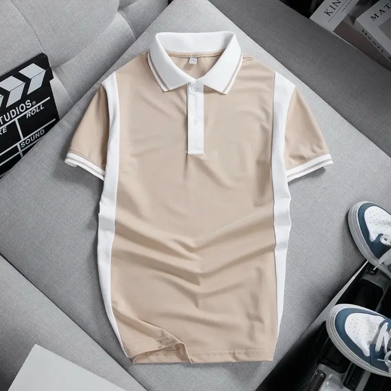 ÁO POLO PHỐI SỌC VẢI THUN CÁ SẤU POLY 5