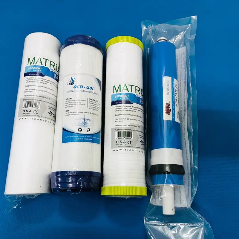 COMBO 4 LÕI LỌC MÁY TREO TƯỜNG, ĐỂ BÀN Nanomic,world well,amero,avita,galaxy s8….