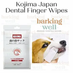 Pet Dental Finger Wipe Kojima Japan Pembersih Gigi Hewan Anjing Kucing