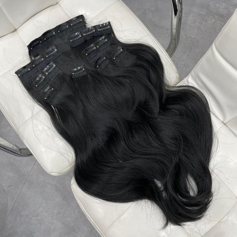 Set Tóc Kẹp 9 Mảnh Xoăn Sóng Lơi 50cm