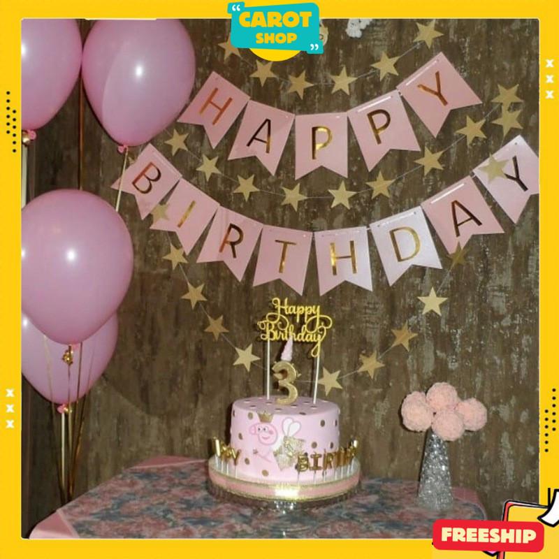 Dây Chữ Sinh Nhật, Dây treo Đuôi Cá Happy Birthday Phụ Kiện Trang Trí Tiệc Tùng Sinh Nhật 5