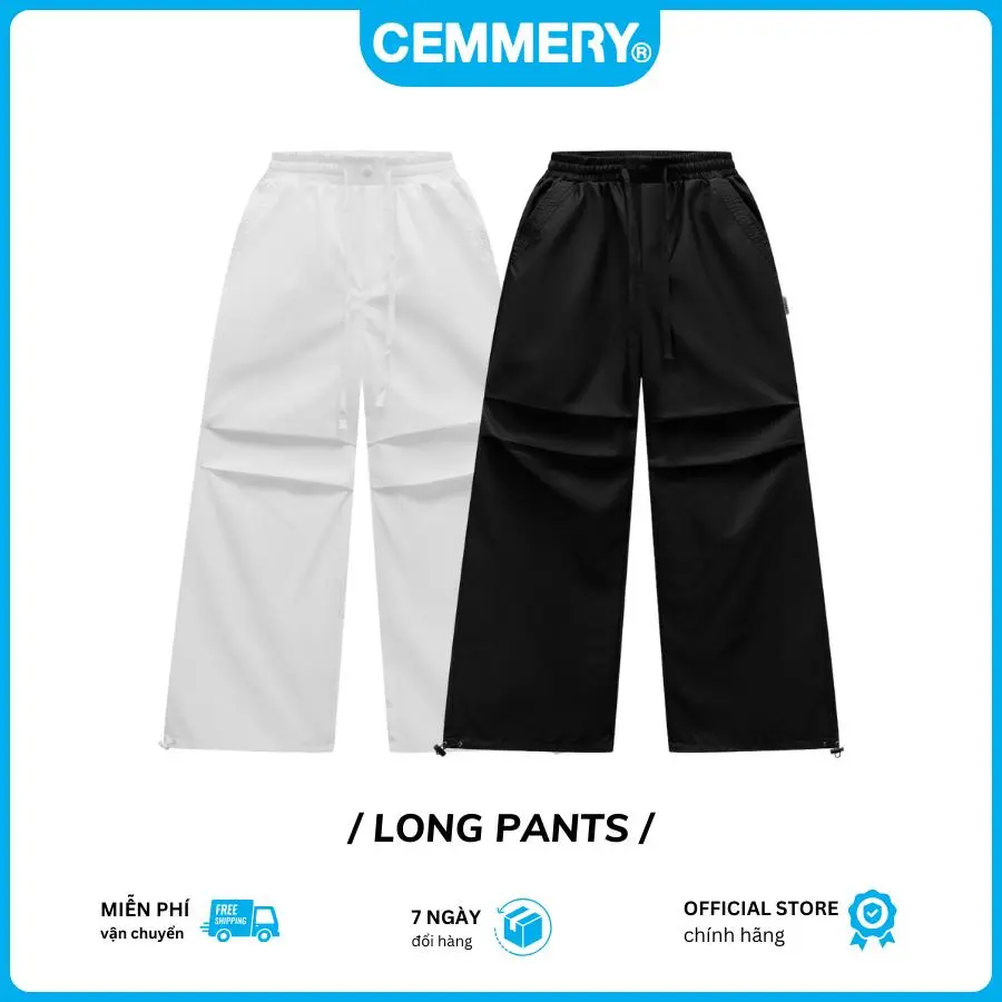 Quần Dài CEMMERY Local Brand Chính Hãng Long Pants Unisex Vải Dù 2 Lớp Nam Nữ 2 Màu
