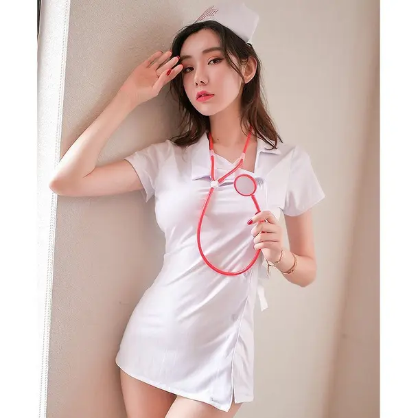LP (New ) Set Costume Cosplay Seragam Perawat Wanita Dress Suit Set Woman Import 1241 8