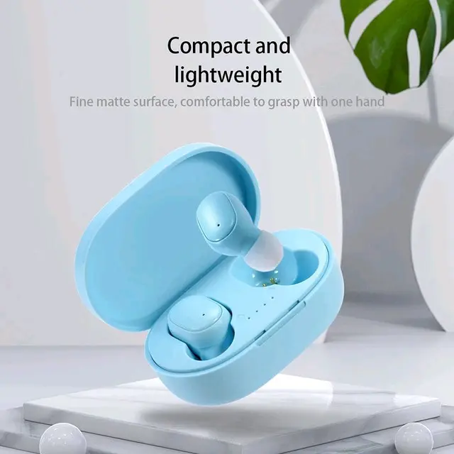 A6S TWS Earphone Bluetooth Nirkabel 5.0 Headset Earbud Olahraga Mikrofon Earphones Headphone Hitam Wireless Handset head sead Pink Bass Ponsel 5