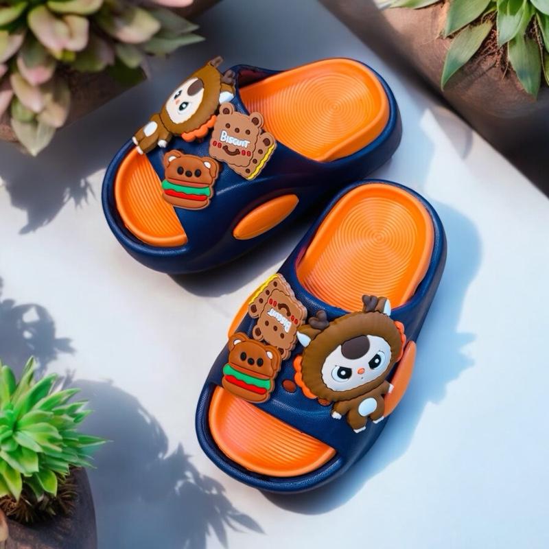 Dép bánh mì 2 lớp siêu nhẹ cho bé trai hình thỏ Babythree - tăng size dép nhỏ 1