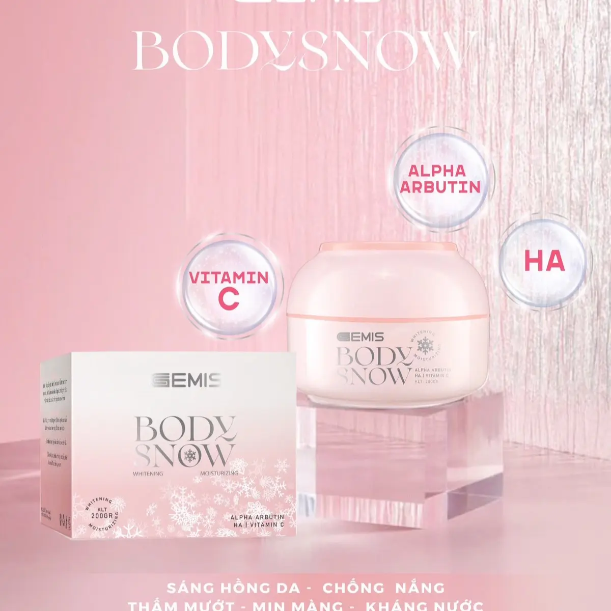 Kem Dưỡng BODY SNOW dưỡng trắng hồng tự nhiên