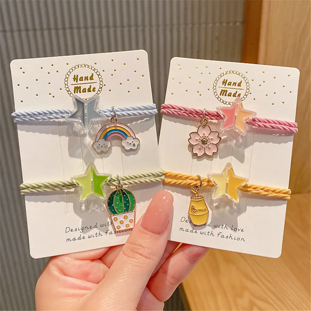 5-1PCS Cute Fruit Hair Ropes Hairwear Women Girls Rubber Band Hair Loop ...