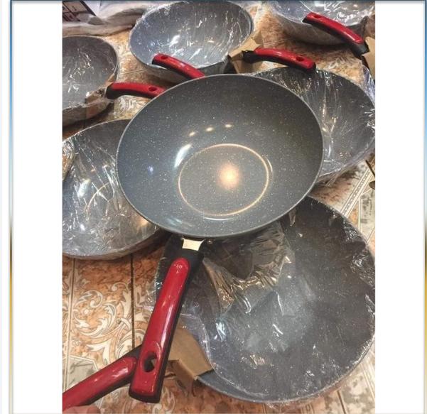 Product Introduction of chảo đá lòng sâu 32cm tráng men đá  chống dính, dễ lau chùi vệ sinh, nấu thức ăn dễ dàng chảo chốngdính 8