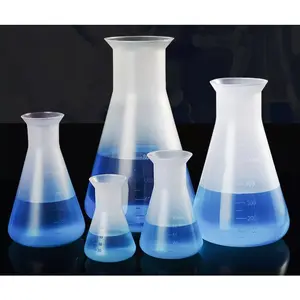 Tabung Ukur Plastik Lab Gelas Ukur Bentuk Labu Kerucut