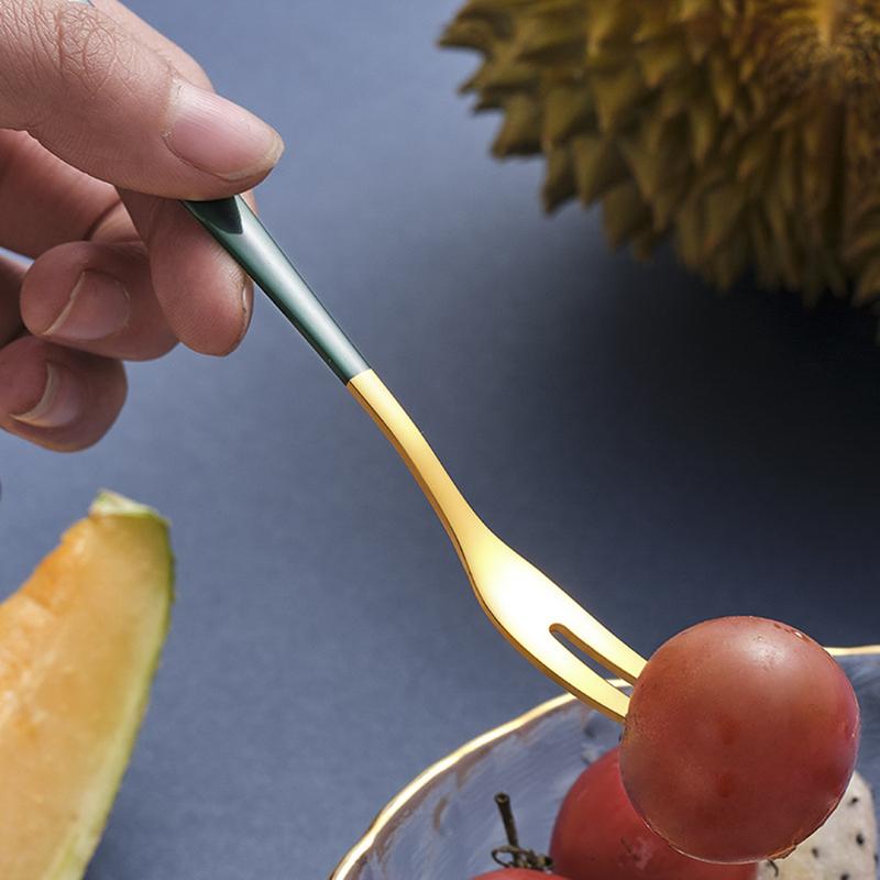 Product Introduction of Fruit Fork Stainless Steel 304   Household Thickened  Moon Cake Knife Fork   Cake Watermelon Fork  Dessert Fork Cutlery Tableware 16