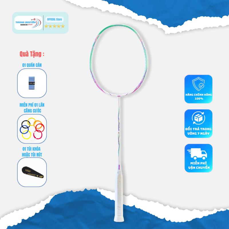 Vợt Cầu Lông Vs Titan 5 Chính Hãng Căng Max 16Kg Căng Sẵn 11Kg.Tặng 1 Quấn Cán Tặng 1 Bao Đựng Vợt
