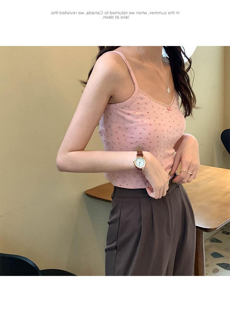 Product Introduction of Áo Vest Lưng Đẹp, Có Thể Mặc Ngoài Trời, Váy Băng Quấn Người Nổi Tiếng Trên Internet, Ren Hoa Ngắn, Dây Đeo Nhỏ Ins Siêu Hot, Thích Hợp Cho Nữ Và Học Sinh, Áo Cho Nữ 7