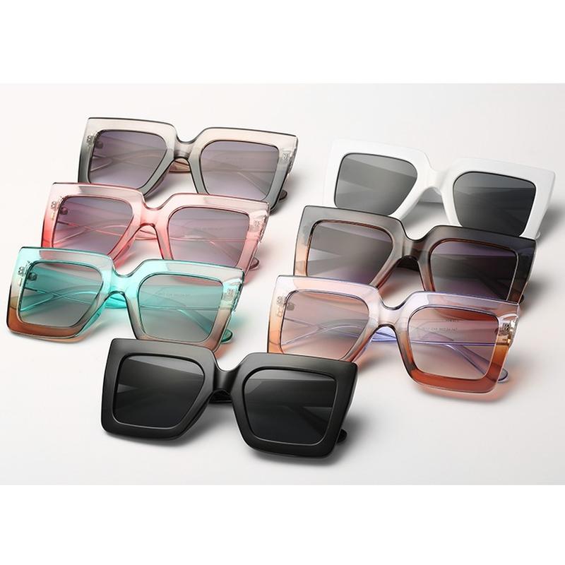 Oversized Sunglasses Women Large Size Sunglasses Men Transparent Gradient Frame Vintage Big Retro Sun Glasses Female Male 5
