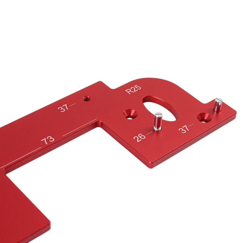 Product Introduction of Invisible Embedded Handle Slotting Template, Woodworking Auxiliary Tool, Cabinet Door No Handle Needed Slot Positioning Tool 4