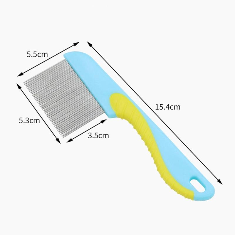 Product Introduction of Pet Flea Comb Dog Cat Hair Comb Stainless Steel Needle Comb Fur P9O2 6