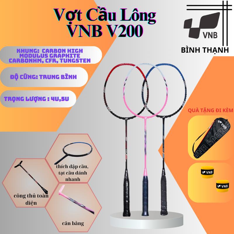 Vợt Cầu Lông VNB V200 Chính Hãng Carbon Sport