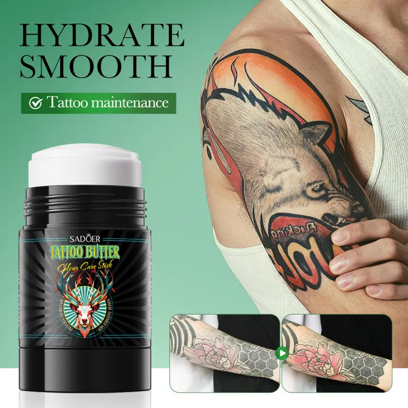 Sadoer Tattoo Color Care Stick Moisturizing and Nourishing Smooth Body Lotion Body Care Moisturizer Comfort