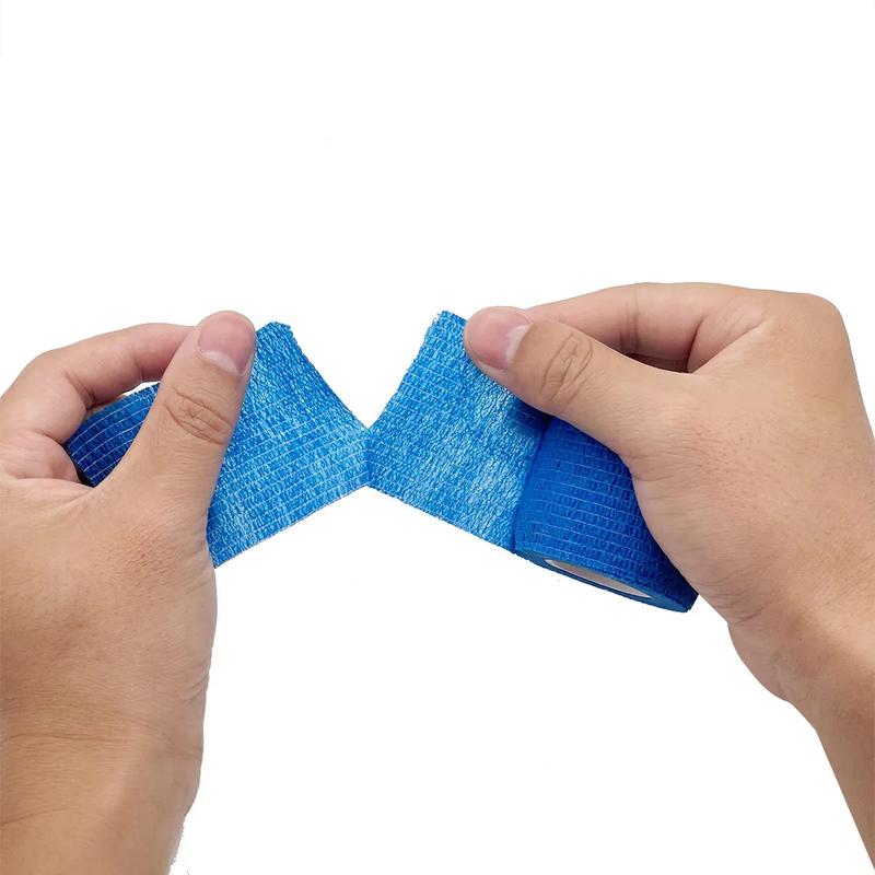 Product Introduction of 4.8m Colorful Sport Self Adhesive Elastic Bandage Wraps Fixing Finger Wrist Leg Knee Support Pad Non-woven Fabric Sport Tapes 10