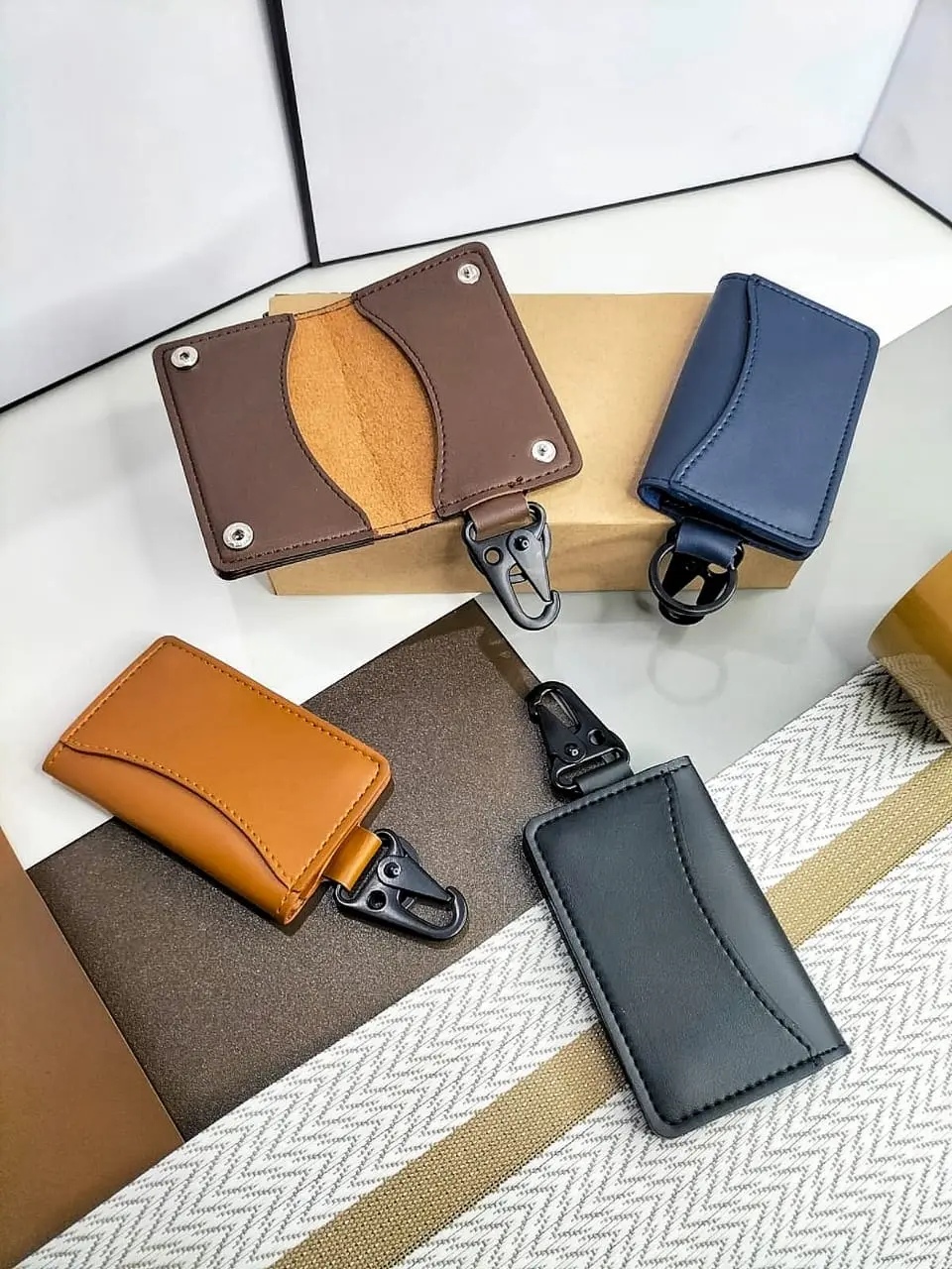 Dompet STNK Kendaraan Mobil/Motor Gantungan Kunci STNK Kulit Car