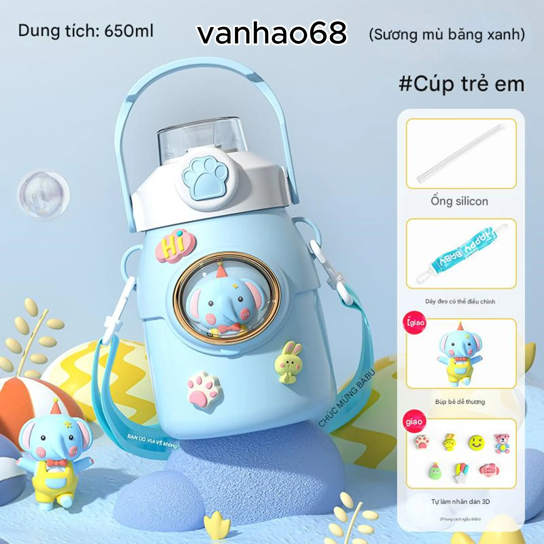 Cốc nước giữ nhiệt 316 cốc búp bê mở nắp một nút Cốc cute ngoài trời inox trẻ em cốc giữ nhiệt dung tích lớn.#xuhuong,#youtube.#tiktok,#cocgiunhiet,#inox316,#vanhao68 binh nuoc