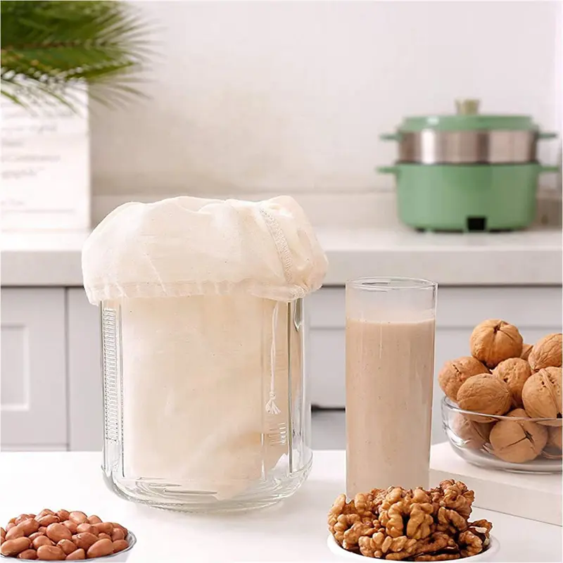 Vải phô mai, để lọc túi sữa hạt, túi pha trà, sữa chua và cà phê, túi lọc, túi súp Gạc Cotton 2
