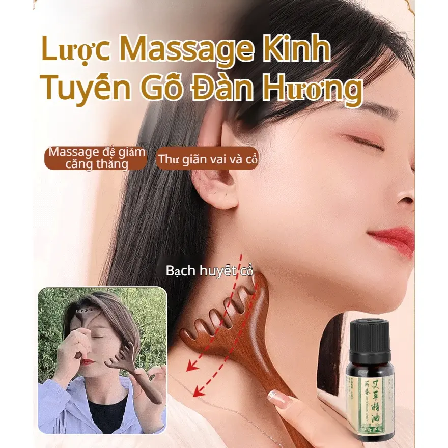 Lược Mát Xa Bấm Huyệt Năm Chấu, Máy Massage Đầu, Để Chà Xát