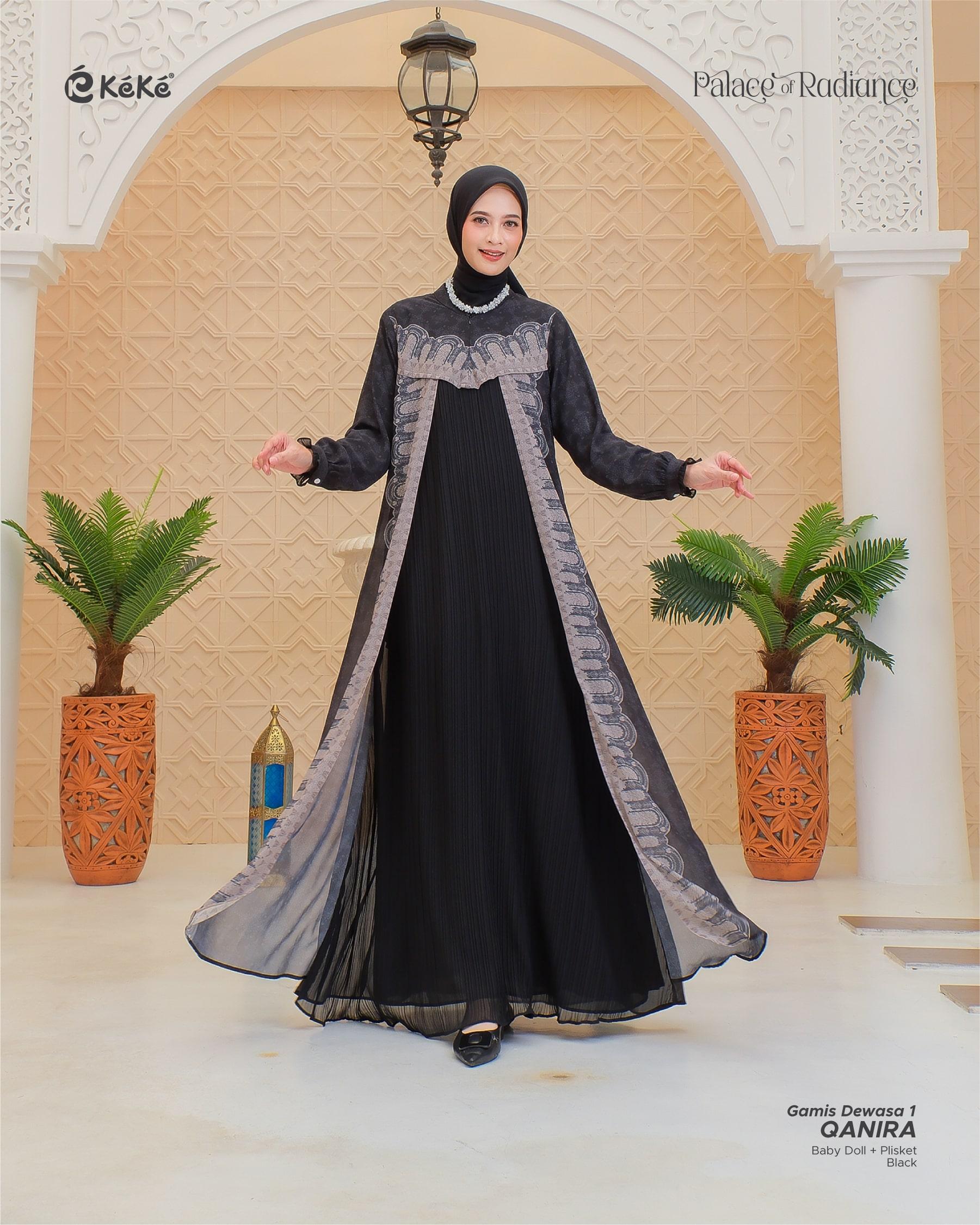 Qanira Series Black Sarimbit Keluarga Lebaran 2026 Gamis Koko Couple Set Satuan by Keke Busana Qanira Series Black Sarimbit Keluarga Lebaran 2026 Gamis Koko Couple Set Satuan by Keke Busana