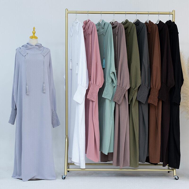 Product Introduction of Váy Hoodie Phụ Nữ Hồi Giáo, 1 Chiếc, Dài Tay Áo, Dáng Rộng Rãi, Áo Choàng Maxi, Abaya, Áo Jilbab 17