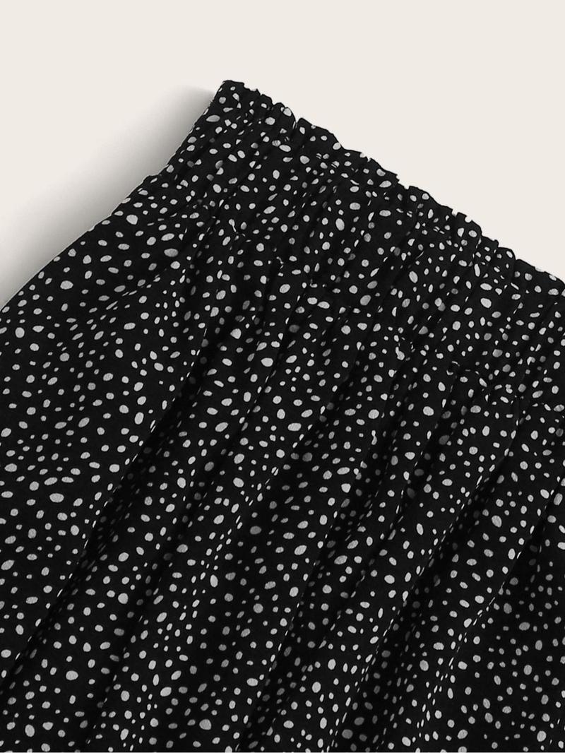Product Introduction of Women's All Over Print Skirt, Casual Fashion A Line Skirt for Daily Wear, Ladies Bottoms for Summer 3