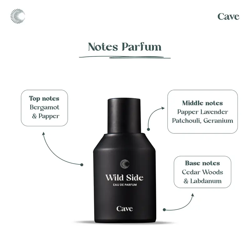 Cave Extrait de Parfum Wild Side - Parfum Lokal Pria Fresh Spicy Tahan Lama 2